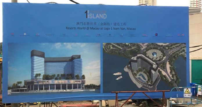 Macau Business - Resorts World billboard