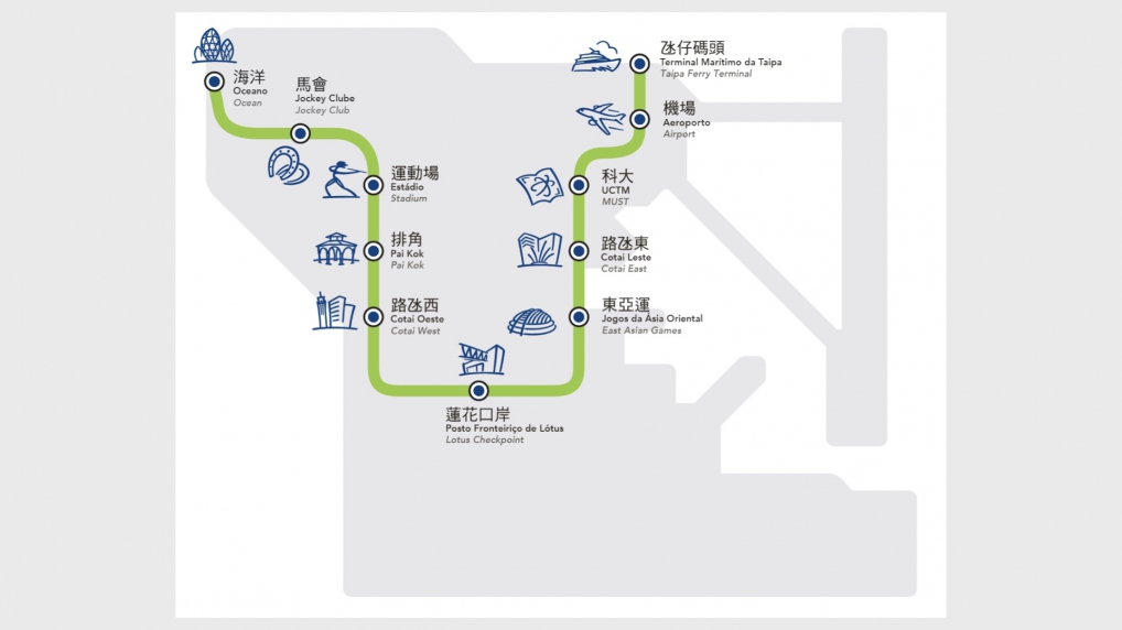 Macao LRT Map