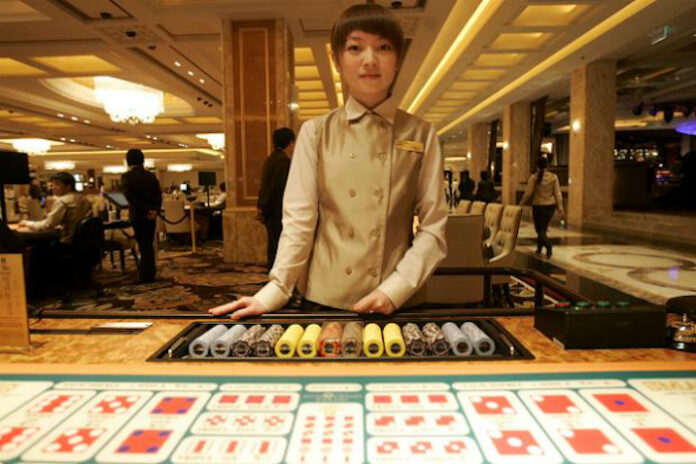 Macau casino dealer