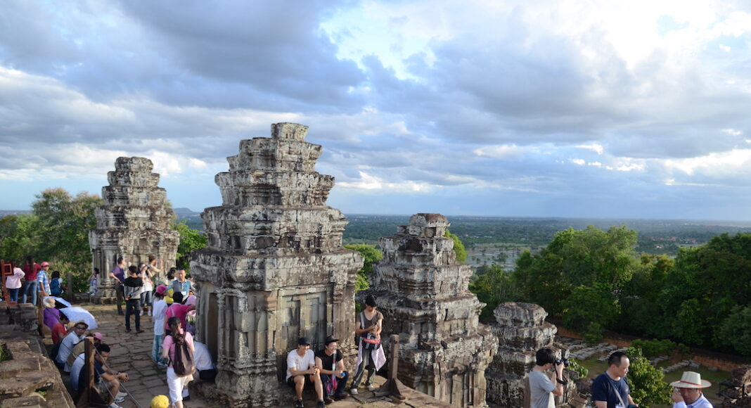 Tourists at Angkor Wat, Cambodia