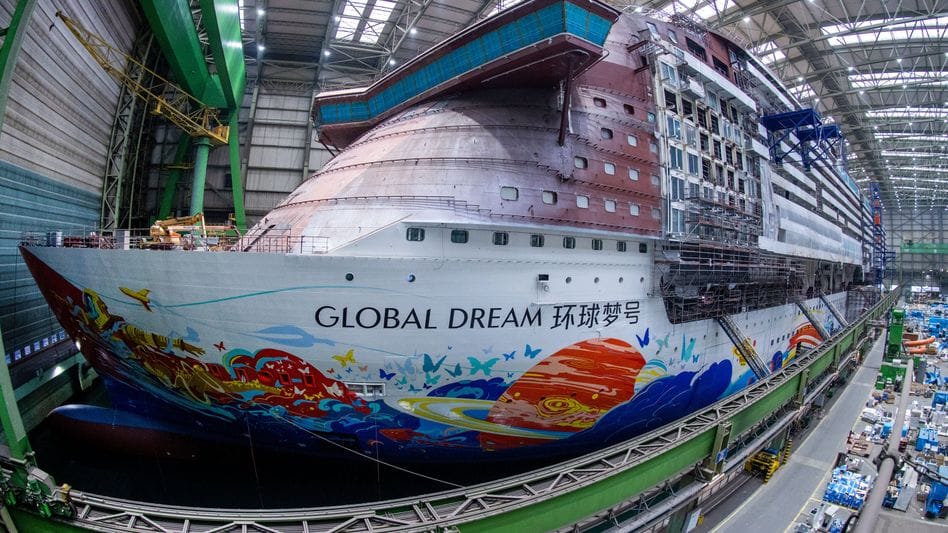 global dream cruise ship capacity