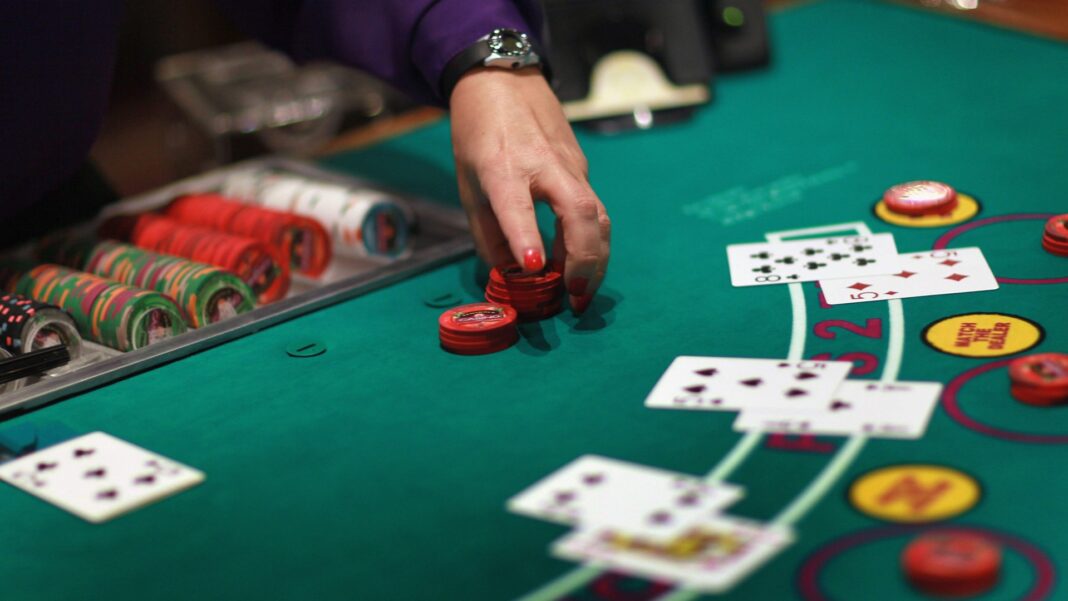 blackjack, dealer, table game