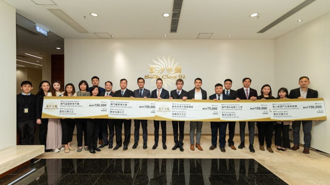 Sands China makes annual MOP675k responsible gaming donation to five local NGOs