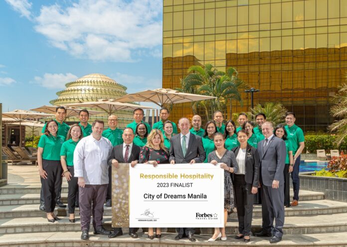CoD-Manila-Forbes City of Dreams Forbes’ Responsible Hospitality Award finalist
