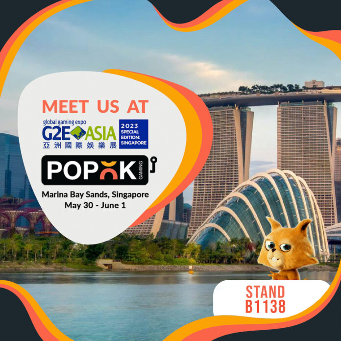 PopOK Gaming exhibits its latest gaming solutions at G2E Asia 2023 AGB