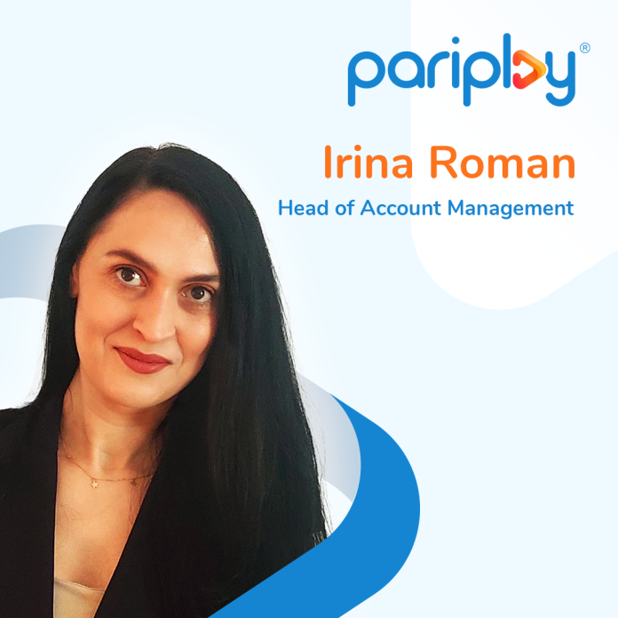 Pariplay, Irina Roman as head of account management