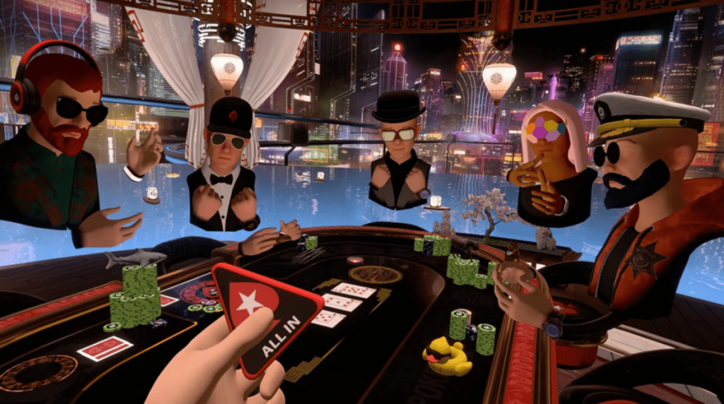 VR, pokerstars, gambling, poker
