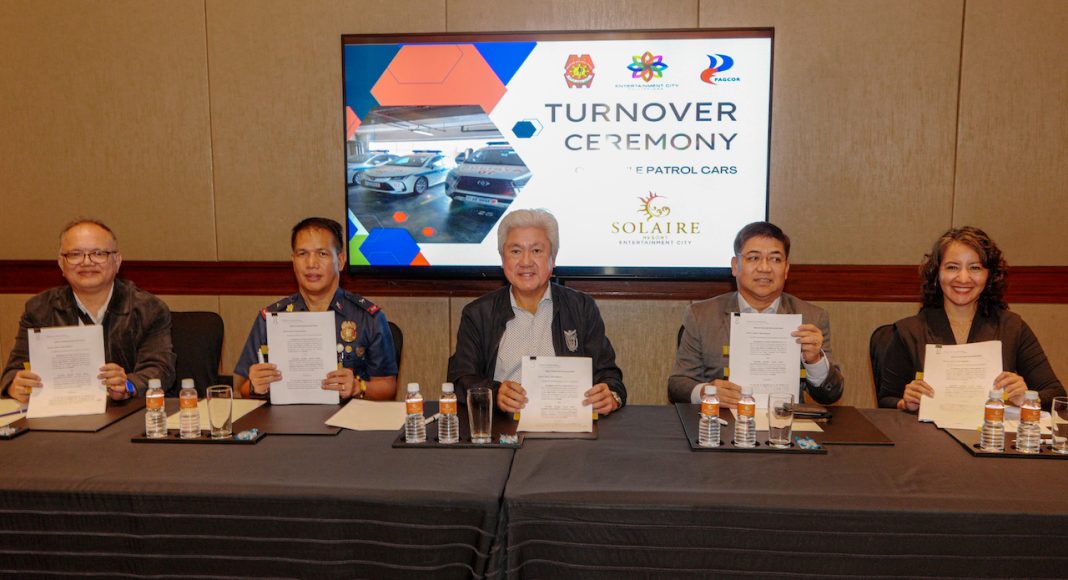 Bloomberry Resorts, charity arm donates 8 patrol cars to PNP