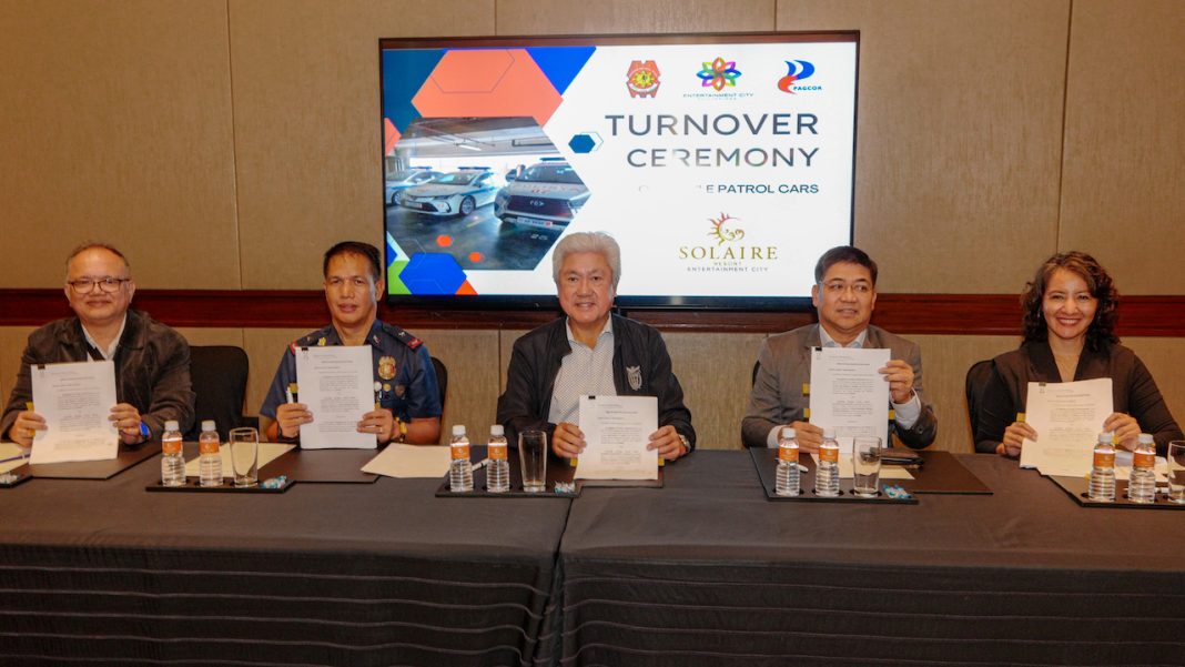 Bloomberry Resorts, charity arm donates 8 patrol cars to PNP