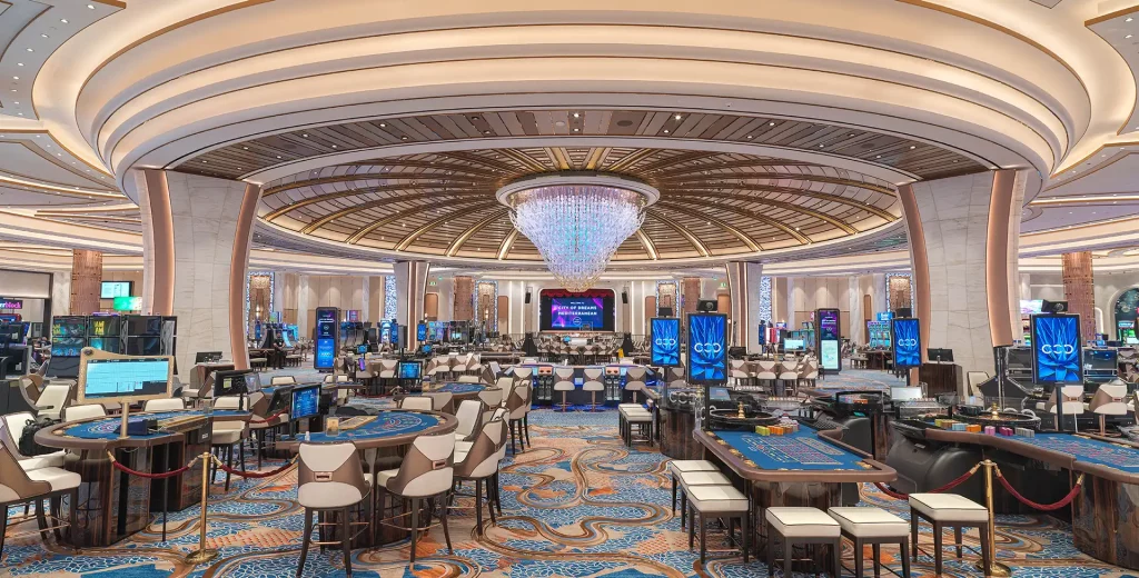 Melco International more than halves loss in 2024, with improved Macau results City of Dreams Mediterranean, Casino-floor, Melco Resorts, Cyprus