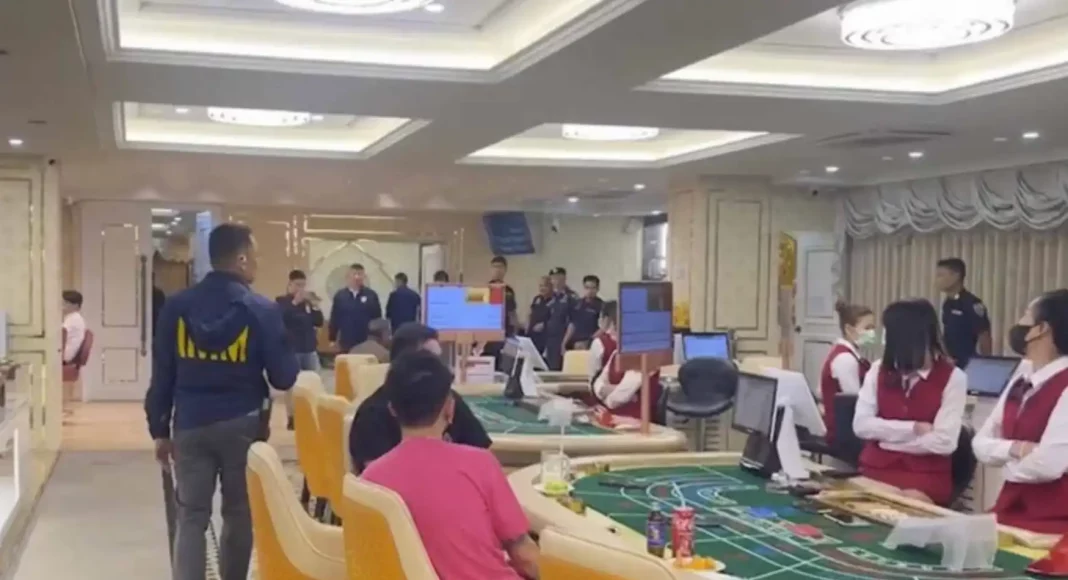 Illegal casino, Thailand, Police Bust