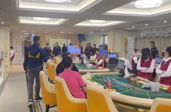 Illegal casino, Thailand, Police Bust