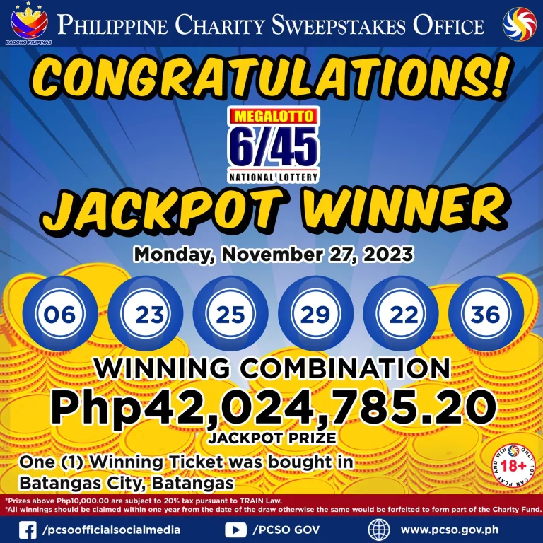 PCSO Lottery Draw