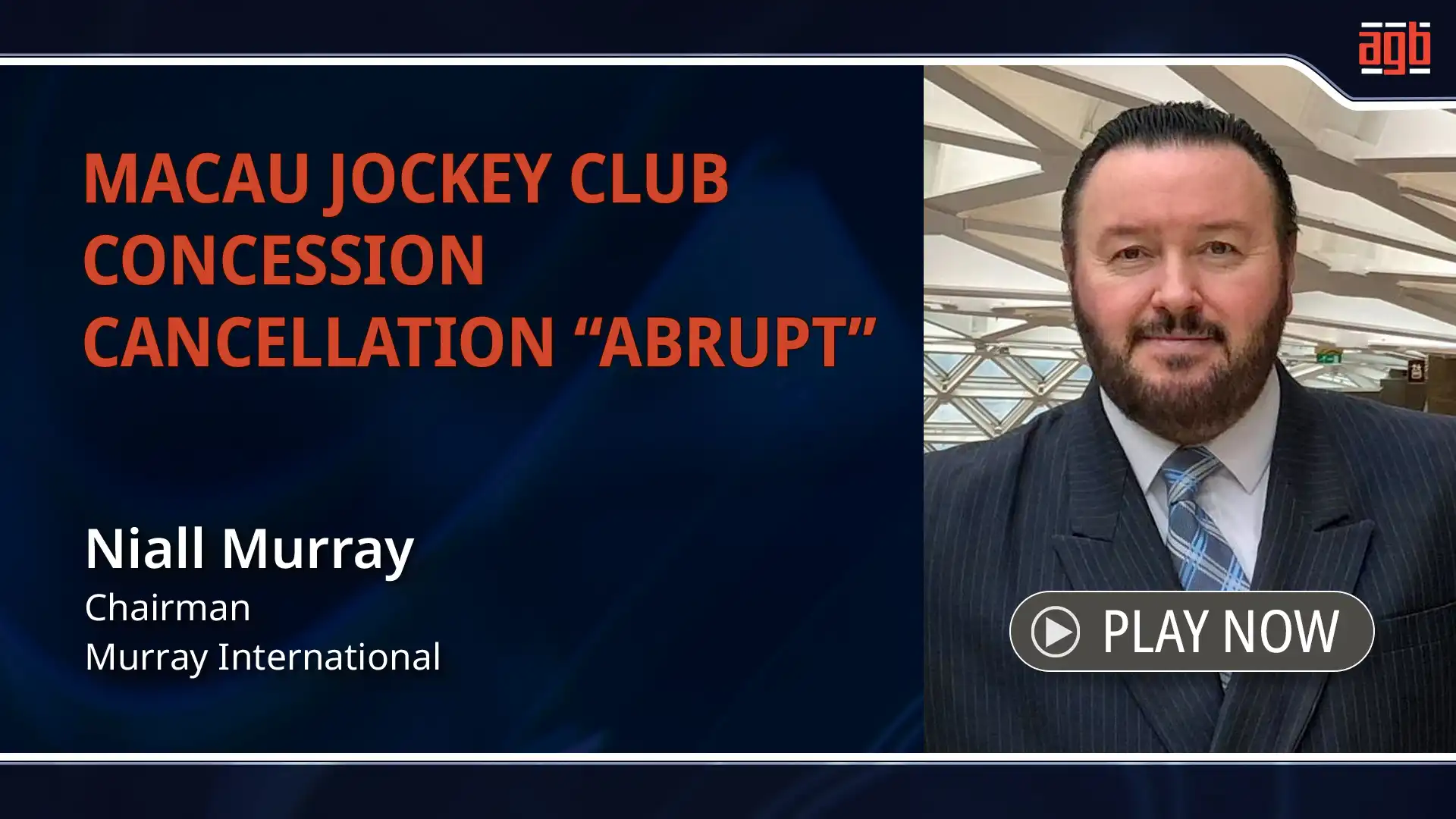 Niall Murray_Macau Jockey Club concession