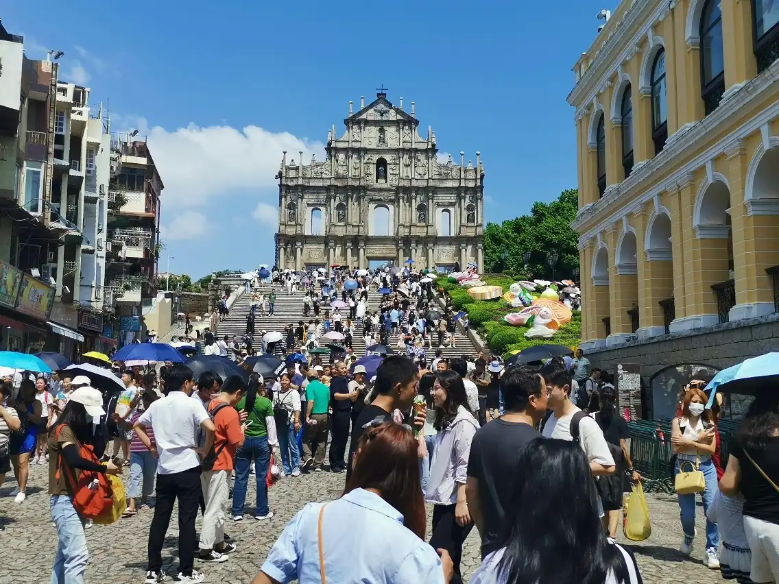 Macau, Tourism, Golden Week, daily visitors