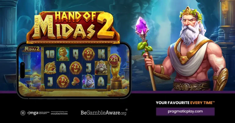 Pragmatic Play adds a touch of gold in Hand Of Midas 2