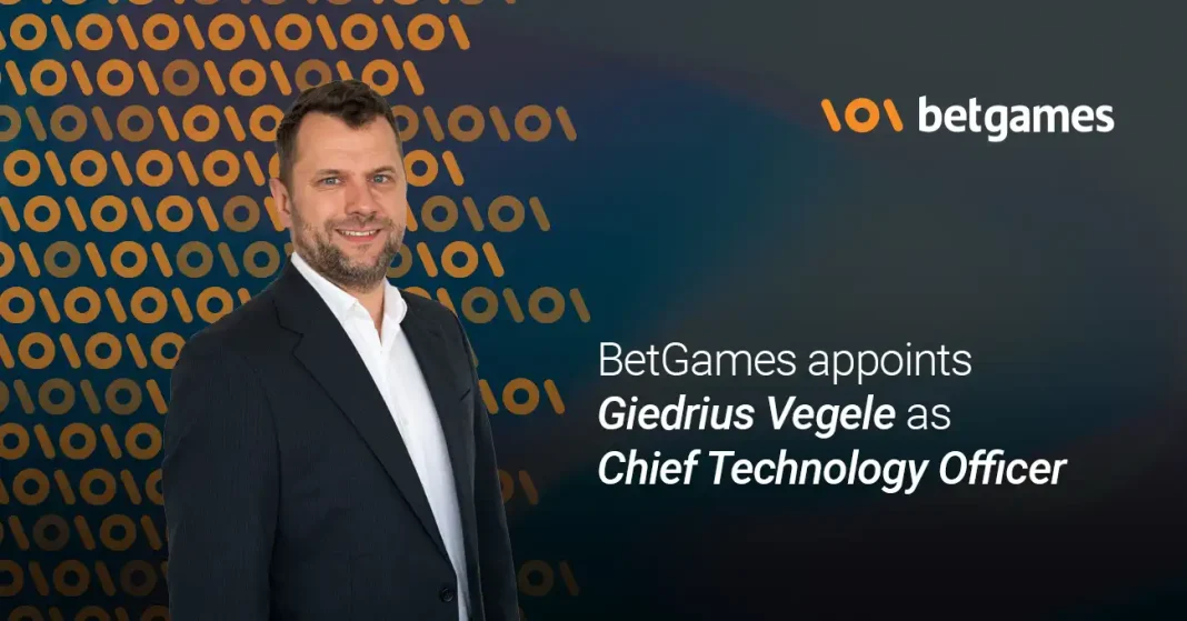 BetGames appoints Giedrius Vegele as new Chief Technology Officer