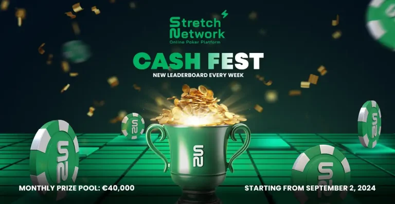 Stretch Network launches “Cash Fest” Cash Table Leaderboard Promotion starting Sept. 2, 2024