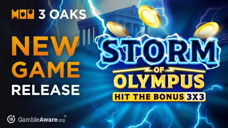 3 Oaks Gaming sets free Zeus’ power in Storm of Olympus