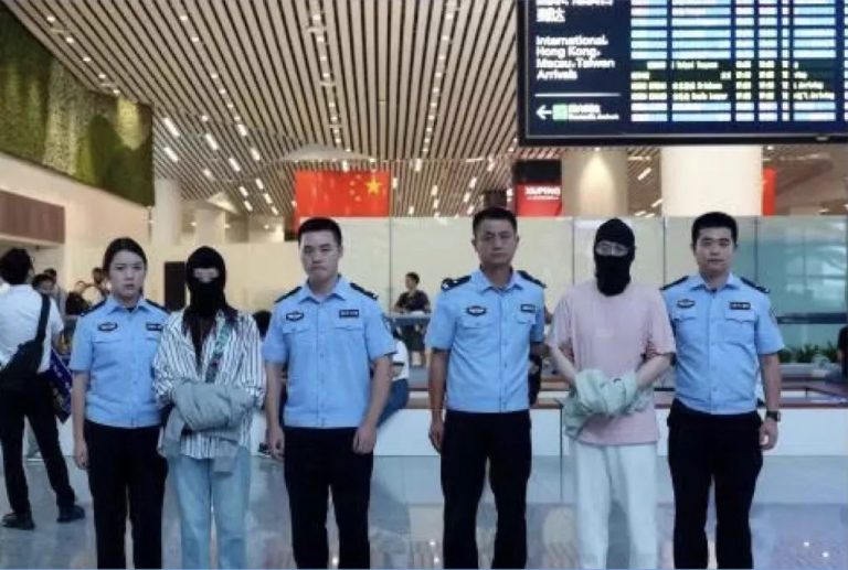 Suspects in online gambling case surrender in China after five years in the Philippines