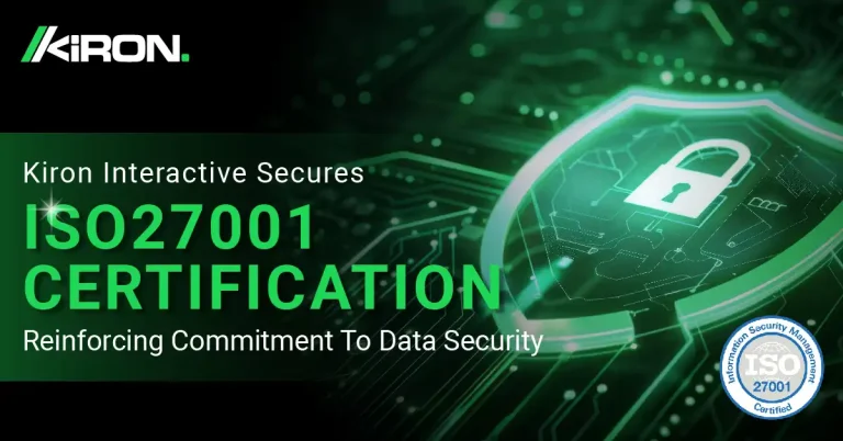 Kiron Interactive achieves ISO27001 certification for data security