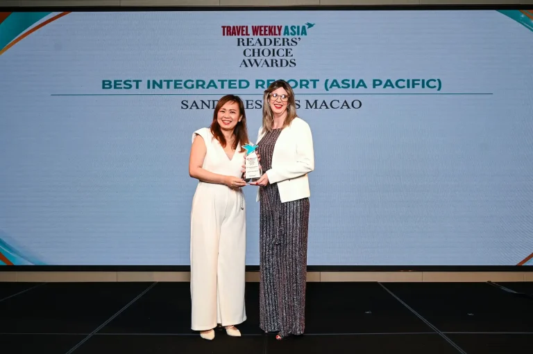 Sands Macao honored as Best Integrated Resort at the 2024 Travel Weekly Asia Readers’ Choice Awards