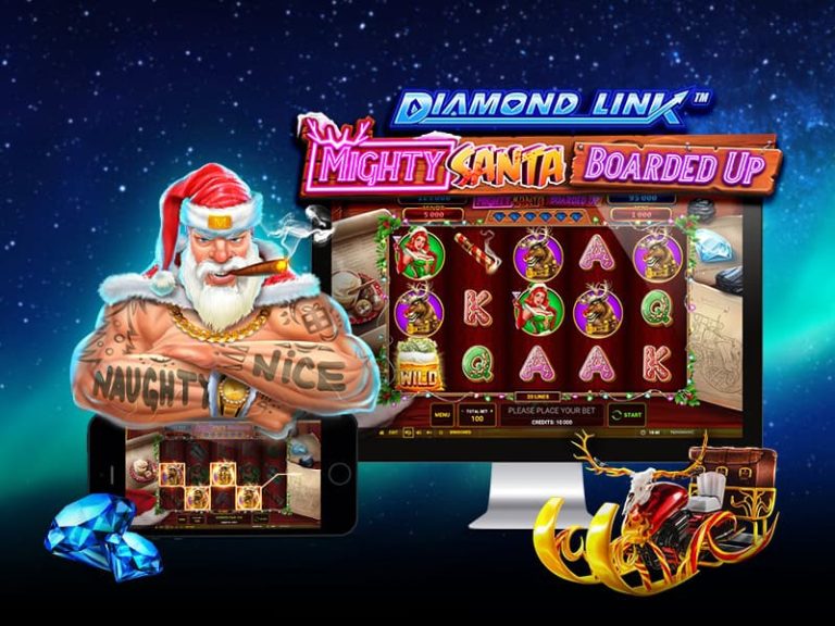 Greentube unveils holiday cheer with Diamond Link: Mighty Santa Boarded Up