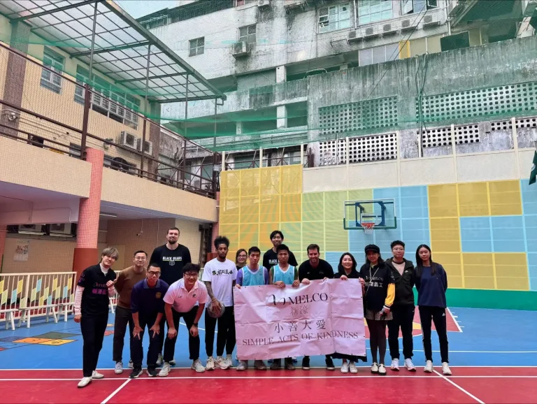 Melco and EASL team up for Macau Black Bears school visit