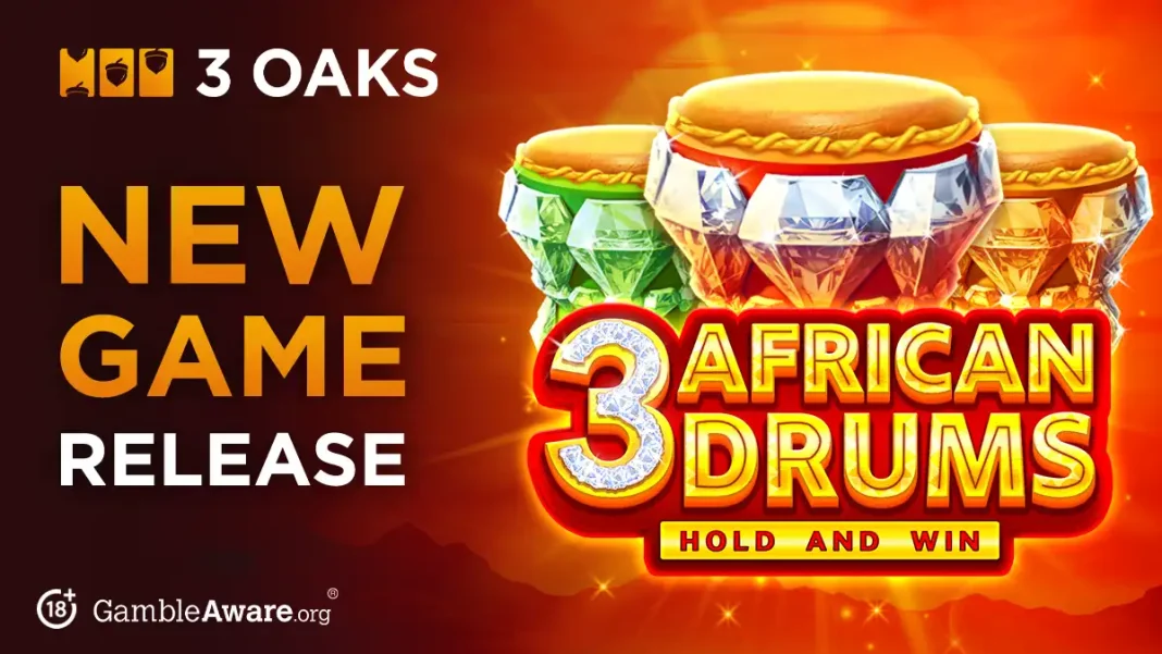 3 Oaks Gaming releases safari adventure in African Drums Hold and Win