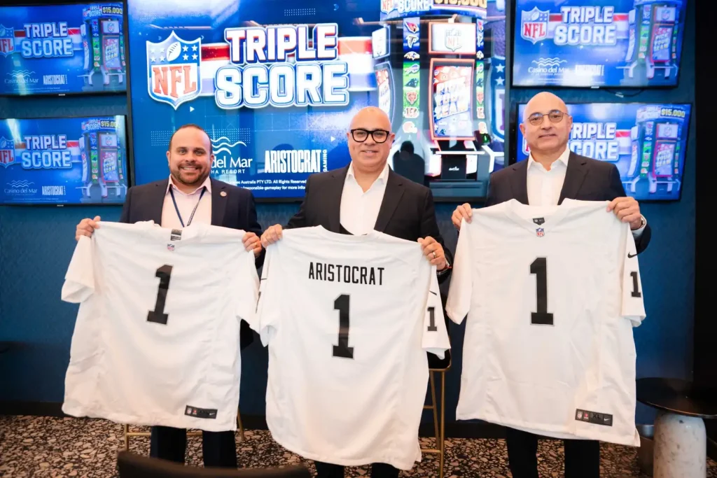 Aristocrat Gaming launches NFL-themed slot machines across multiple casinos in Puerto Rico Aristocrat Gaming launches NFL-themed slot machines across multiple casinos in Puerto Rico