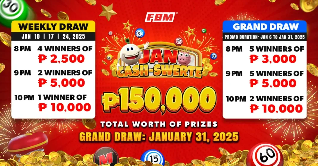 FBM Philippines kicks off 2025 with the exciting Jan Cash-Swerte promotion and an enticing prize pool