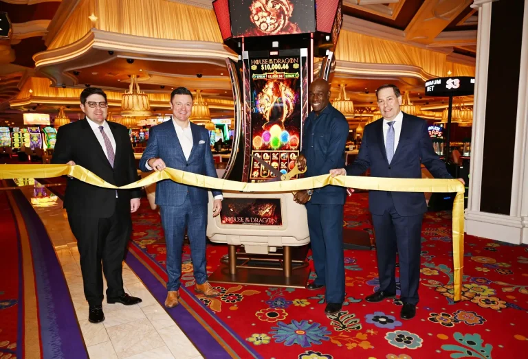 Aristocrat Gaming debuts House of the Dragon slot game with Steve Toussaint at Wynn Las Vegas