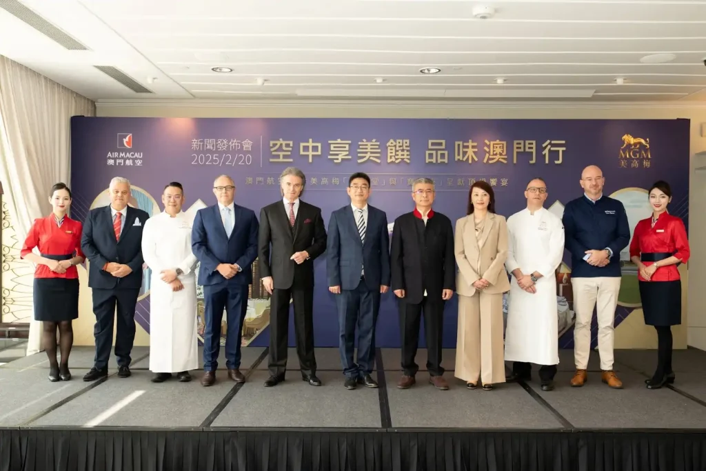 MGM’s restaurants partner with Air Macau to enhance In-Flight dining experience