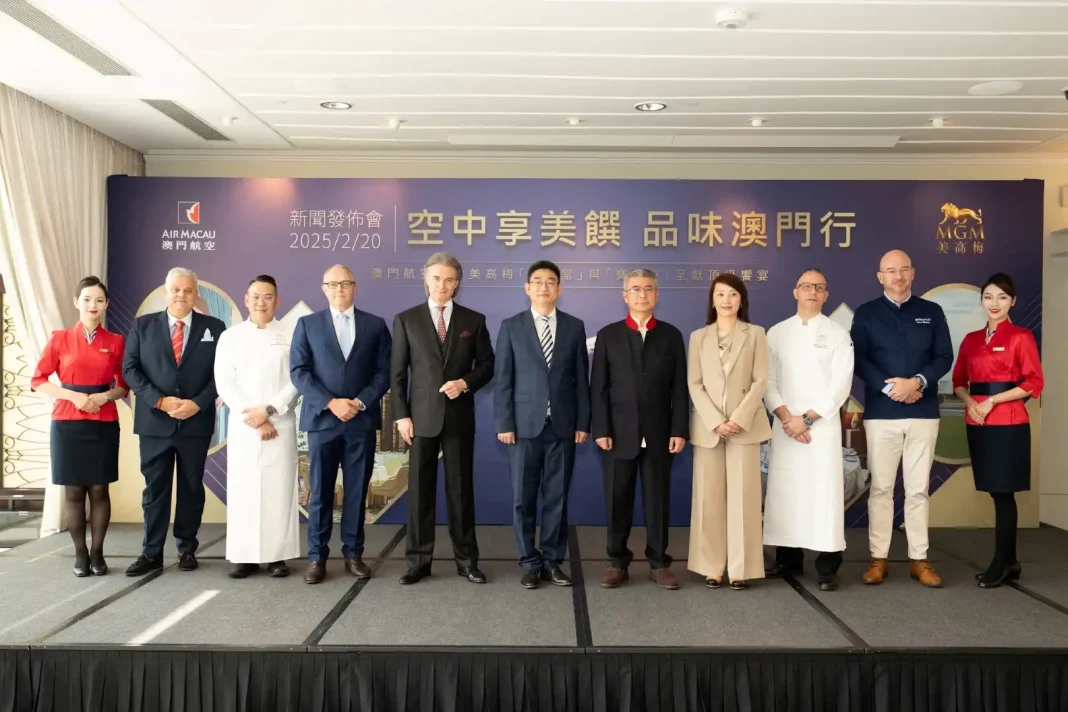 MGM’s restaurants partner with Air Macau to enhance In-Flight dining experience