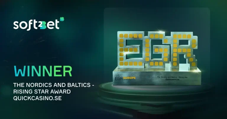 Quickcasino by Soft2Bet awarded at the EGR Europe Awards 2025