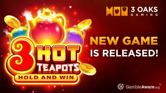 3 Oaks Gaming pours out the fun in 3 Hot Teapots: Hold and Win