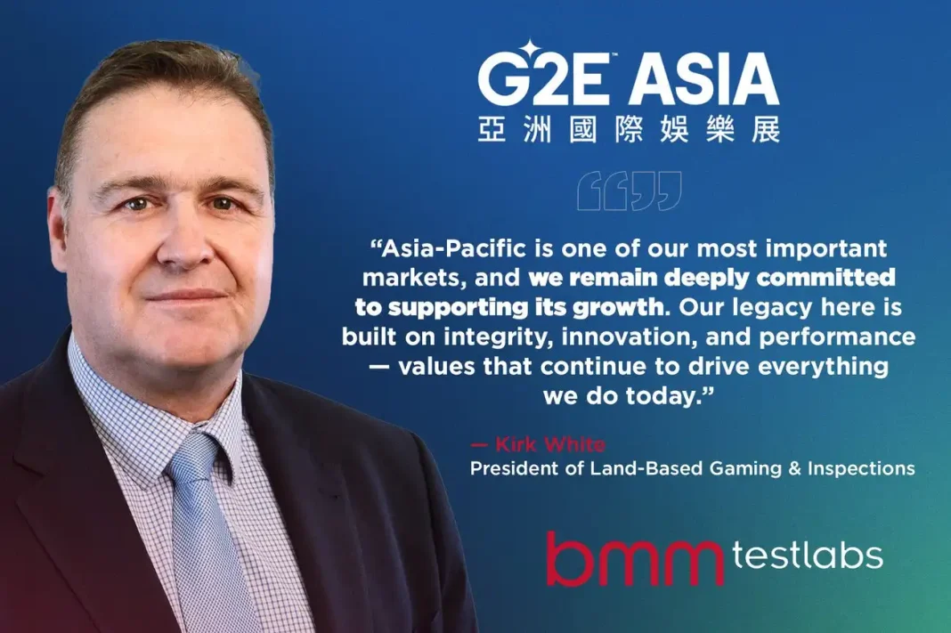 BMM strengthens Asia-Pacific presence at G2E Asia 2025
