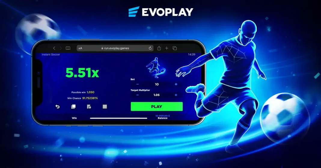 Evoplay releases Instant Soccer, featuring betting-inspired mechanics