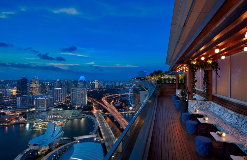 Marina Bay Sands completes hotel room renovation amid ongoing $1.75B upgrades LAVO Italian Restaurant & Rooftop Bar, Marina Bay Sands, Singapore
