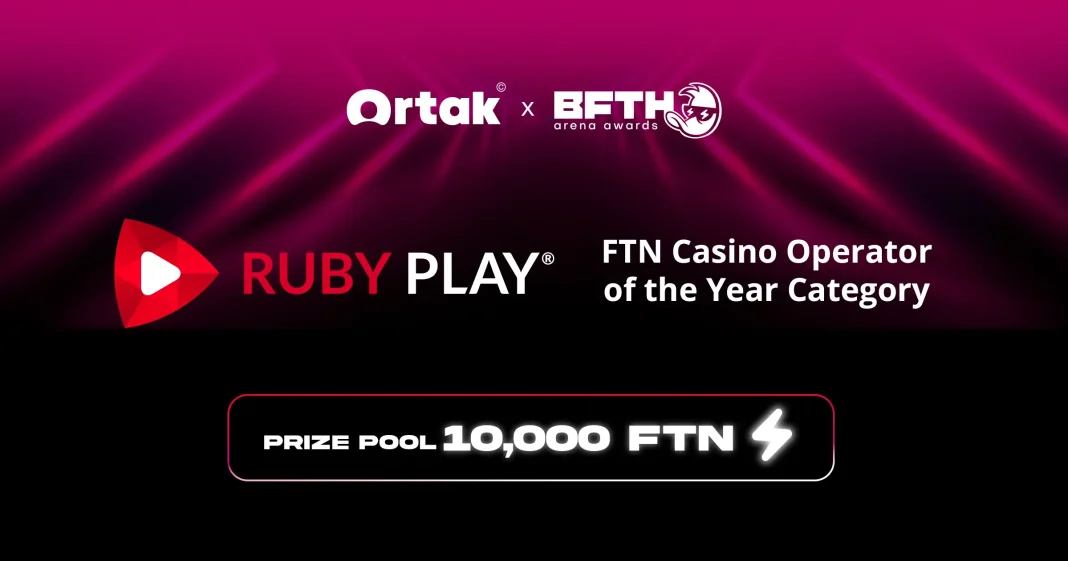 RubyPlay sponsors FTN Casino Operator of the Year at Ortak x B.F.T.H. Arena Awards 2025