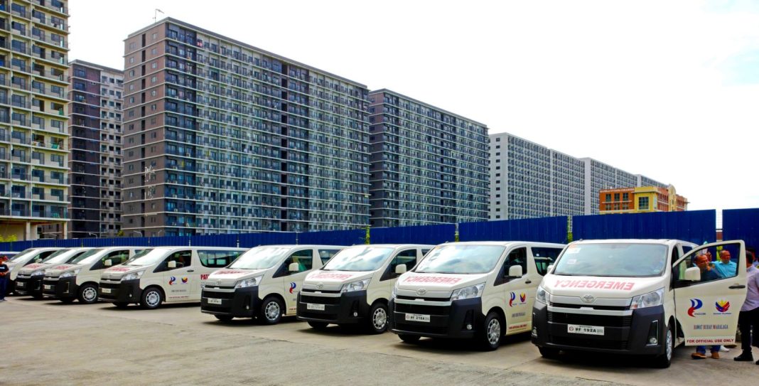 PAGCOR donates 10 Patient Transport Vehicles to LGUs and state university
