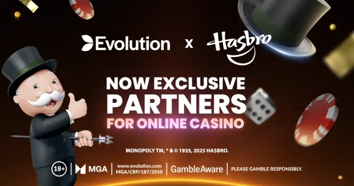 Evolution and Hasbro forge exclusive deal for live casino & slot content