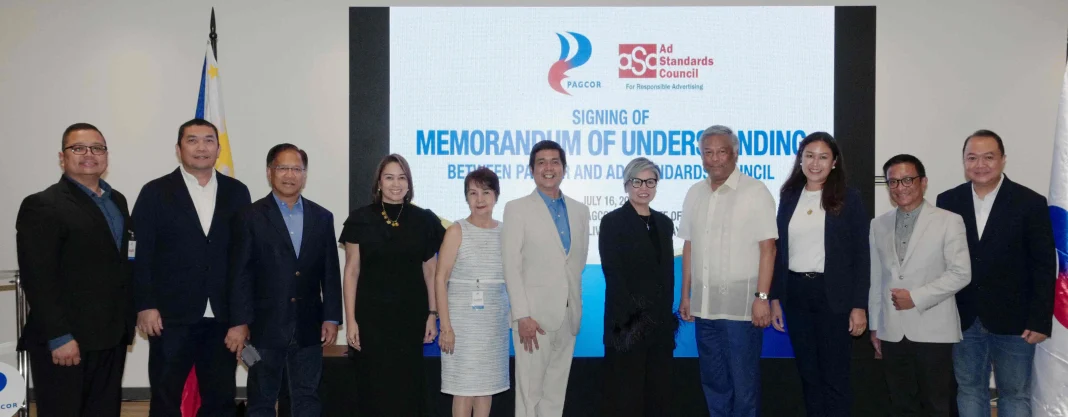 PAGCOR and Ad Standards Council sign MOU to strengthen gambling advertisements oversight