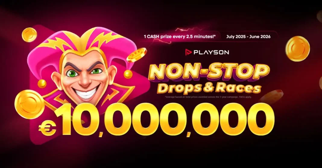 Playson unleashes €10M in latest Drops & Races edition