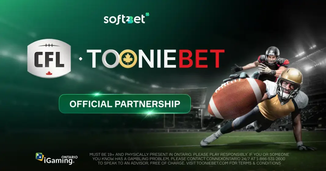 Soft2Bet’s ToonieBet named official gaming partner of the Canadian Football League