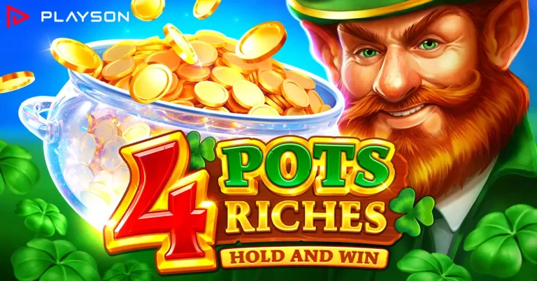 Playson unleashes leprechaun luck in 4 Pots Riches: Hold and Win
