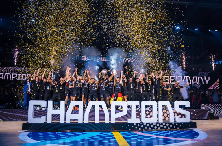 FIBA and 1xBet celebrate Germany’s EuroBasket 2025 victory in Riga