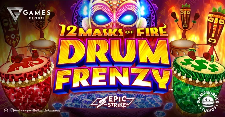 Games Global and Gameburger Studios launch 12 Masks of Fire Drum Frenzy