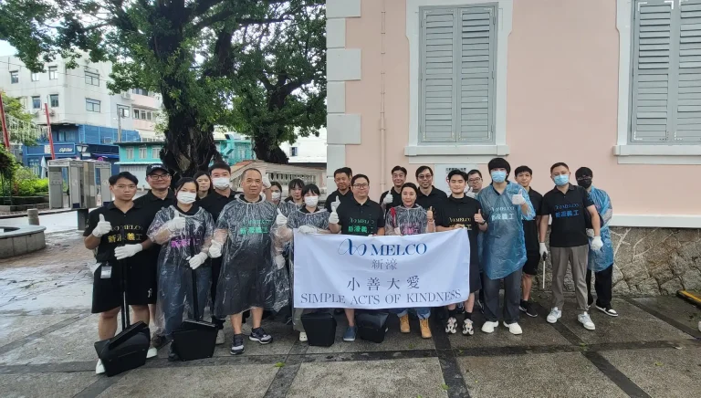 Melco volunteers assist the Macau community affected by Super Typhoon Ragasa