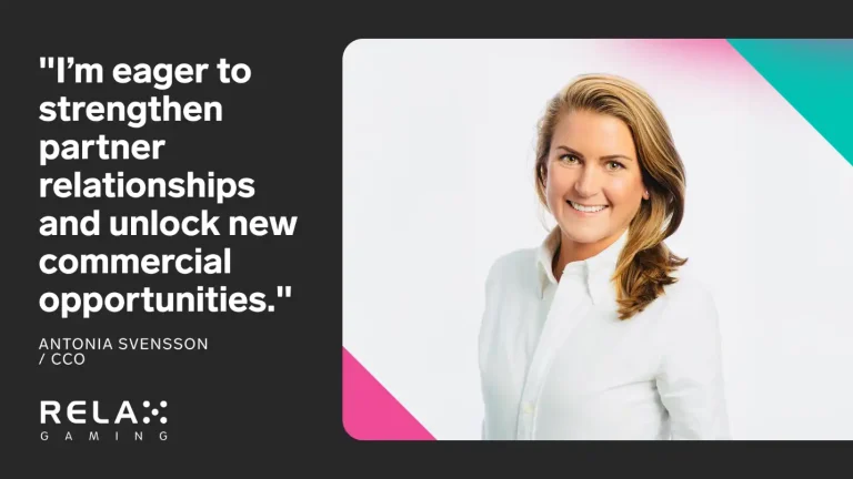 Relax Gaming names Antonia Svensson as Chief Commercial Officer